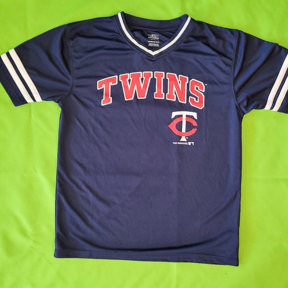 Minnesota Twins Jersey Ringer T-shirt Genuine MLB Merchandise Unisex Sz XL - Picture 1 of 4